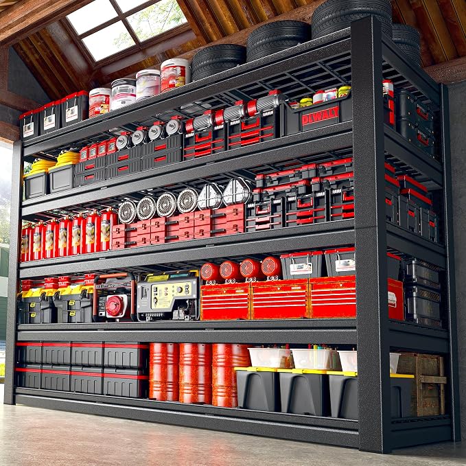 60.1" W Garage Shelving 3125LBS Metal Shelving Extra Wide Storage Shelves by Unknown