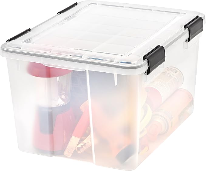 IRIS USA 47 Quart WEATHERPRO Plastic Storage Bins - Image 8