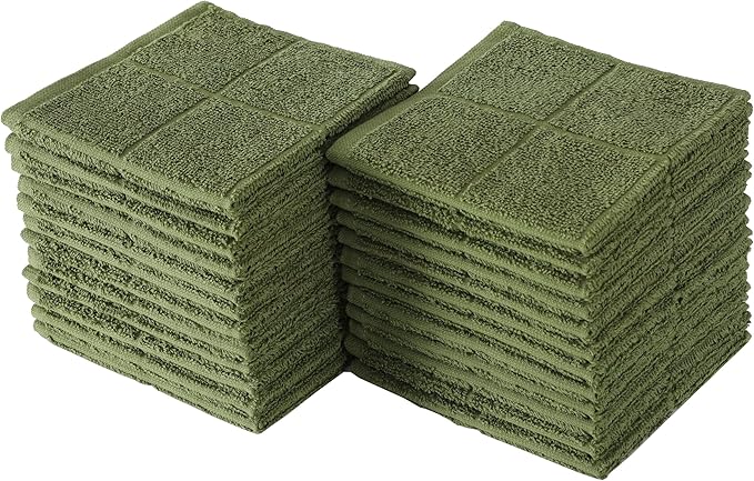 Glynniss Kitchen Dish Cloths Highly Absorbent Dish Rags 100% Cotton Wash Cloths by Glynniss