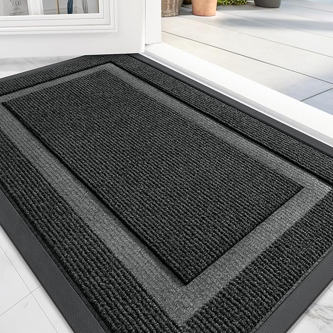 OLANLY Front Door Mat Indoor Outdoor Entrance, Waterproof All-Season, by OLANLY