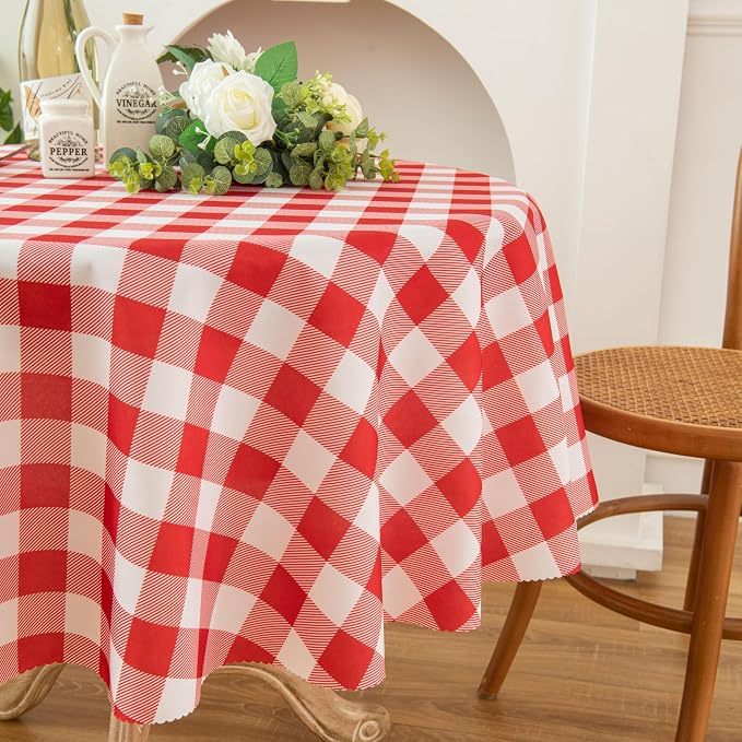 Waterproof Plaid Tablecloth Fabric - Image 6