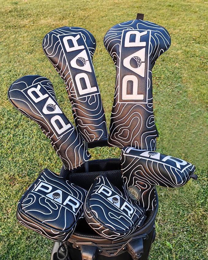 Big Teeth Golf Club Covers Full Set Driver Headcover Fairway Wood Hybrid Golf - Image 5