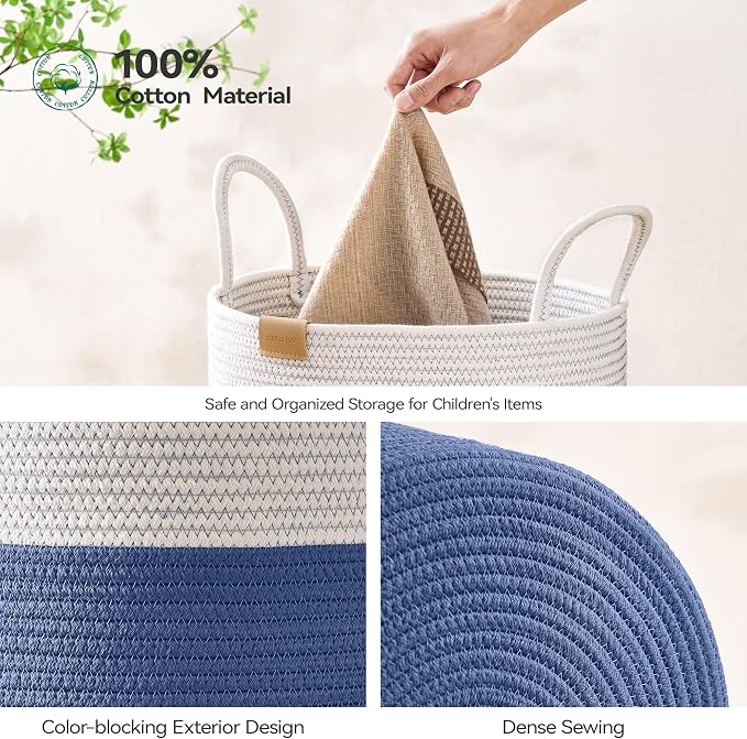 Laundry Hamper 62L, Large Laundry Basket - Image 5