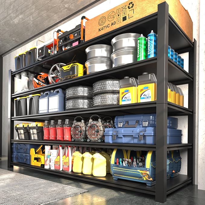 60"W Garage Shelving Heavy Duty Metal Shelving 3000LBS Storage Shelves - Image 6