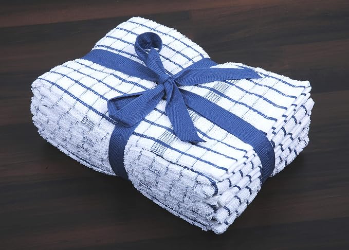 AMOUR INFINI Terry Dish Towels Pack of 4 Highly Absorbent Quick Dry Super Soft - Image 7