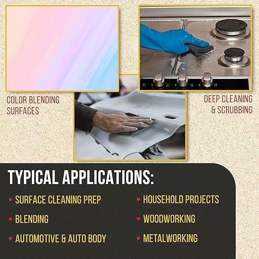 Dura-Gold Premium 6" x 9" Gray Ultra Fine General Purpose Scuff Pads, Box of 10 - Image 5