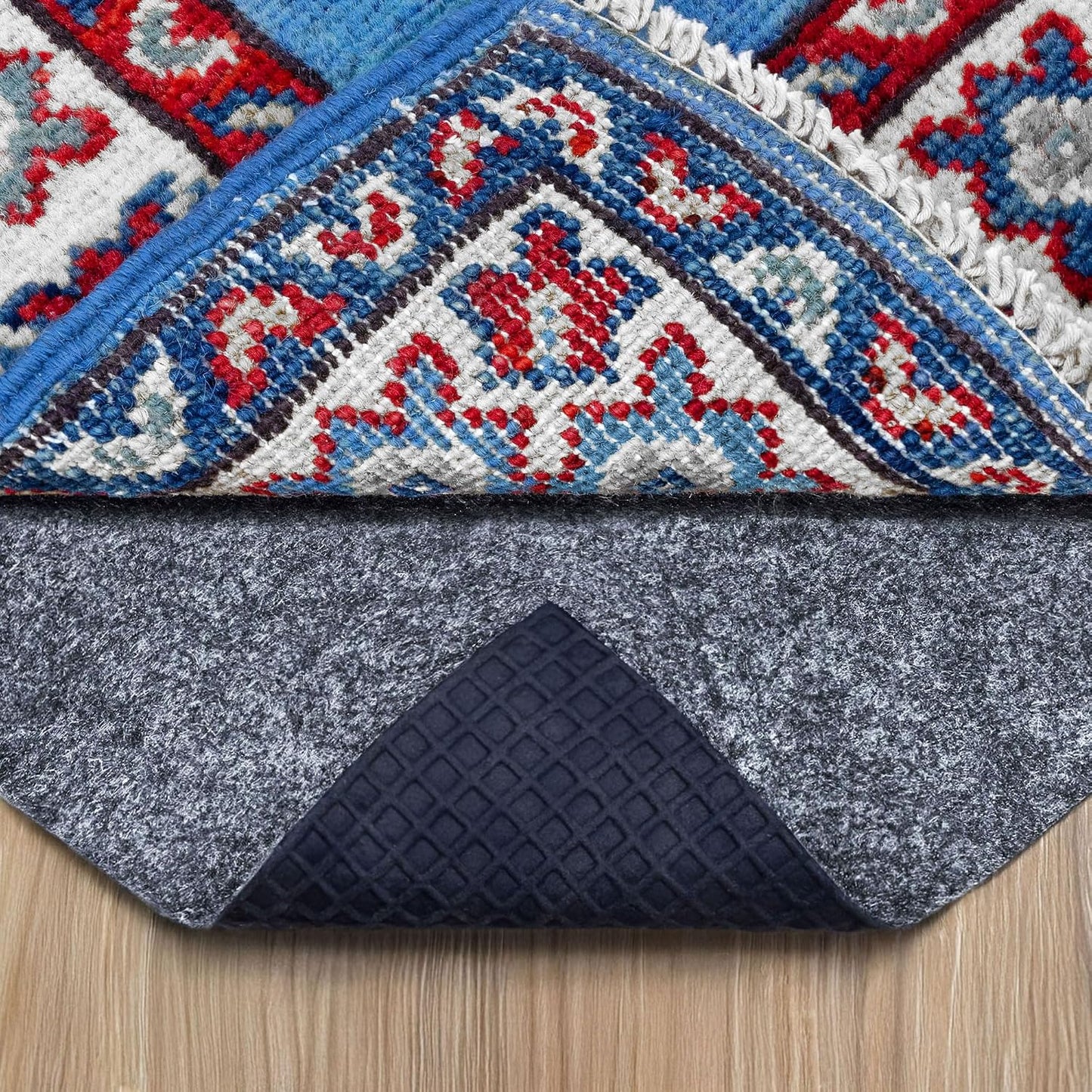RUGPADUSA - RugPro - 10'x12' - 1/16" Thick - Felt and Rubber - Ultra Slim Non-Slip Rug Pad - Perfect for High Traffic Areas and Entryways, Many Custom Sizes