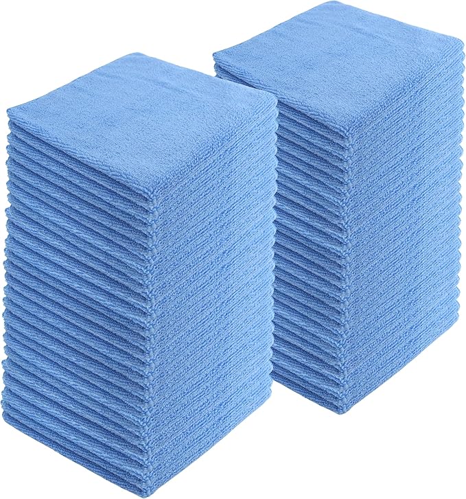 Microfiber Cleaning Cloths, 240 Pack, All-Purpose, Highly Absorbent, Washable by JDHomease