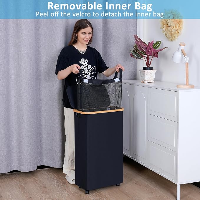 efluky Slim Laundry Basket - Image 3