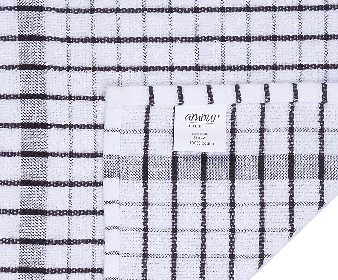 AMOUR INFINI Kitchen Dish Cloths Set of 8 - Image 3