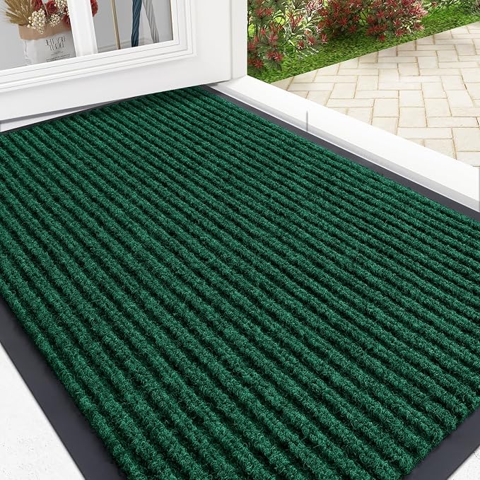 OLANLY Front Door Mat Indoor Outdoor Entrance, Waterproof Heavy Duty Doormat by OLANLY