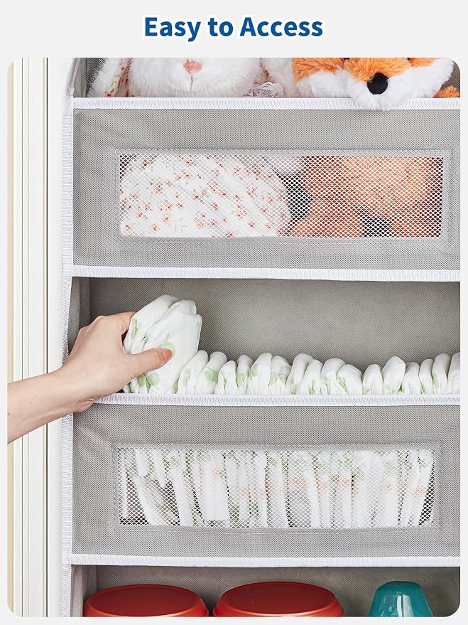 JARLINK 2 Pack Over The Door Organizer, 5 Shelf Door Hanging Organizer - Image 9