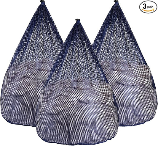 3Pcs Mesh Laundry Bags Washing Machine Mesh Wash Bags Jumbo by OKAKA