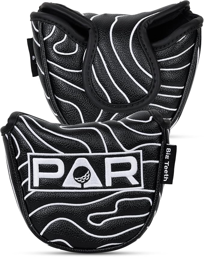 Big Teeth Golf Club Covers Full Set Driver Headcover Fairway Wood Hybrid Golf - Image 8