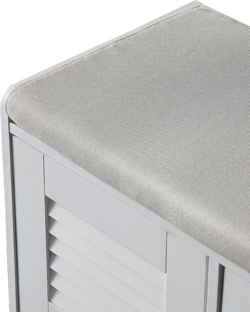 SOFTSEA Shoe Storage Bench with Cushion, 28.7" Entryway Bench with 2 Doo...
