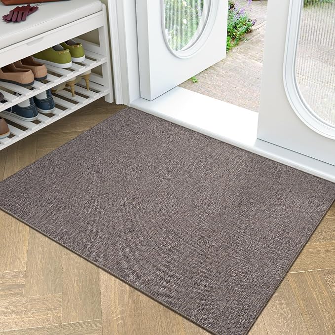 LUMI Ultra Thin Door Mat for Entryway, Easy Clean Welcome Entrance Mat for by LUMI