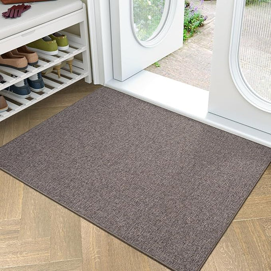 LUMI Ultra Thin Door Mat for Entryway, Easy Clean Welcome Entrance Mat for by LUMI