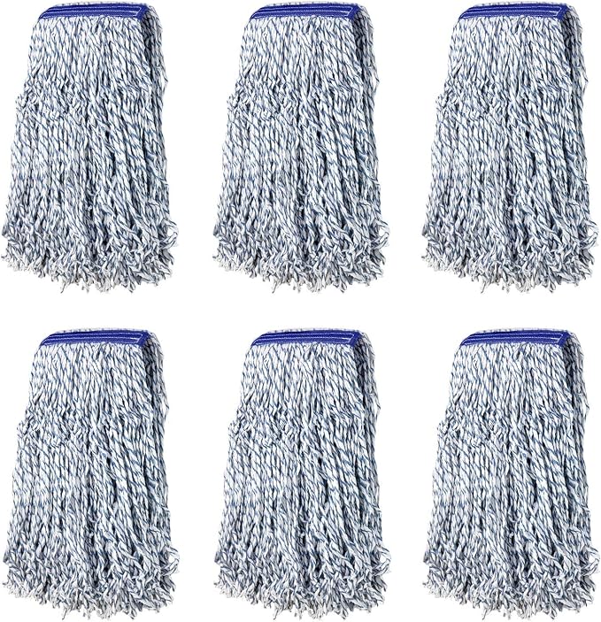 KLEEN HANDLER Cut End Finish Mop | 1.25" Universal Headband Maximum Absorption by BisonLife