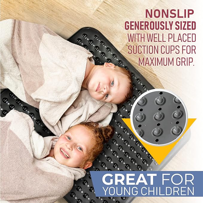 ENKOSI Extra Large Square Non Slip Shower Mat - Image 7