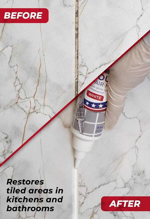 Tile Grout Repair, Grout Filler Tube Repair Kit, Tile Grout Paint, Grout Sealer - Image 4