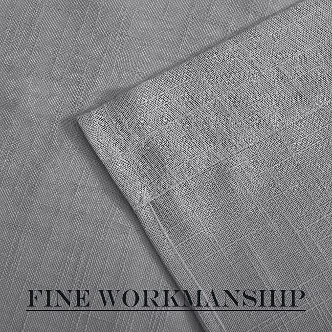 NICETOWN Door Curtains for Sliding Glass French Door, Farmhouse Linen Cutains - Image 7