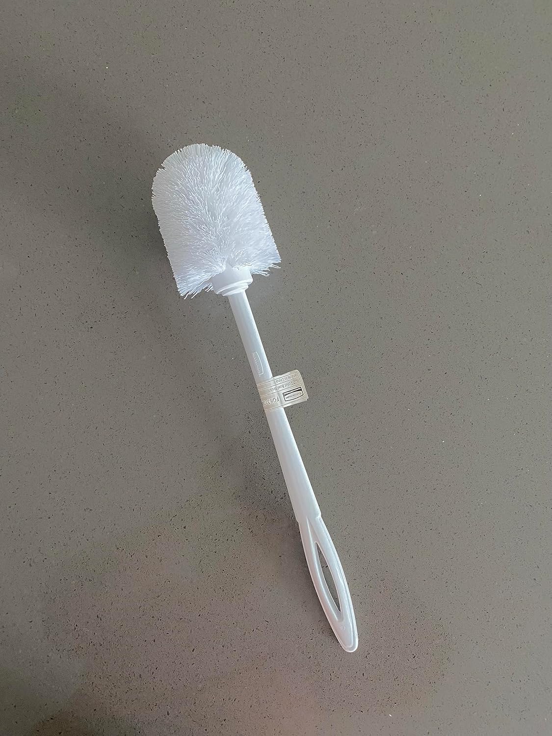 Rubbermaid Commercial Products 15" Toilet Brush, White, Toilet Bowl Brush for Bathroom, Professional/Janitorial Scrub Brush for Toilet