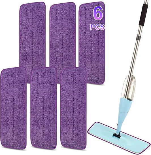 16.5 Inch Reusable Mop Pads Microfiber Spray Mop Replacement Heads by ZIYUNBIXI