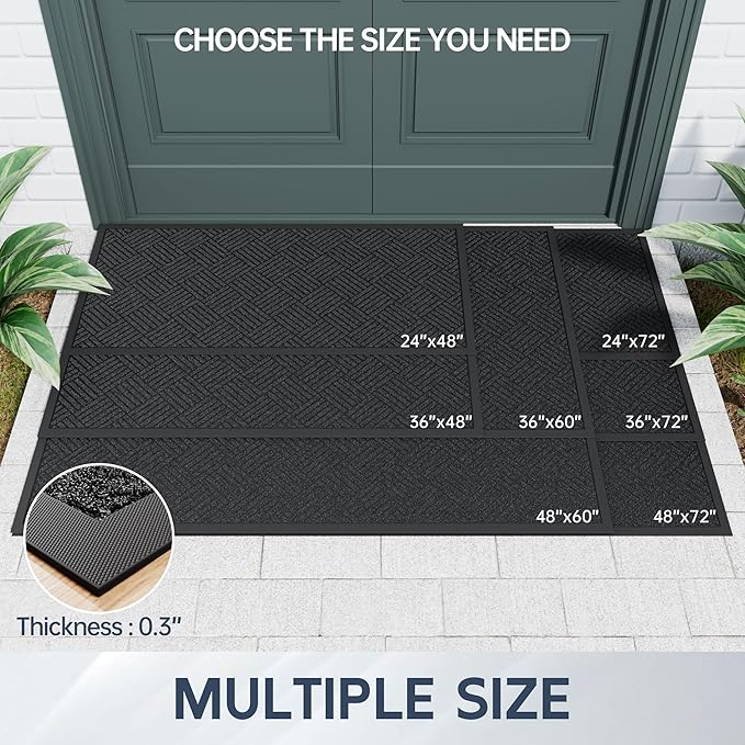 Front Door Mat, Non-Slip Backing Welcome Mats - Image 7