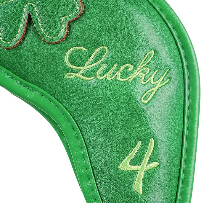 Golf Headcovers Golf Club Head Covers Four Leaf Clover Good Luck Charm - Image 7