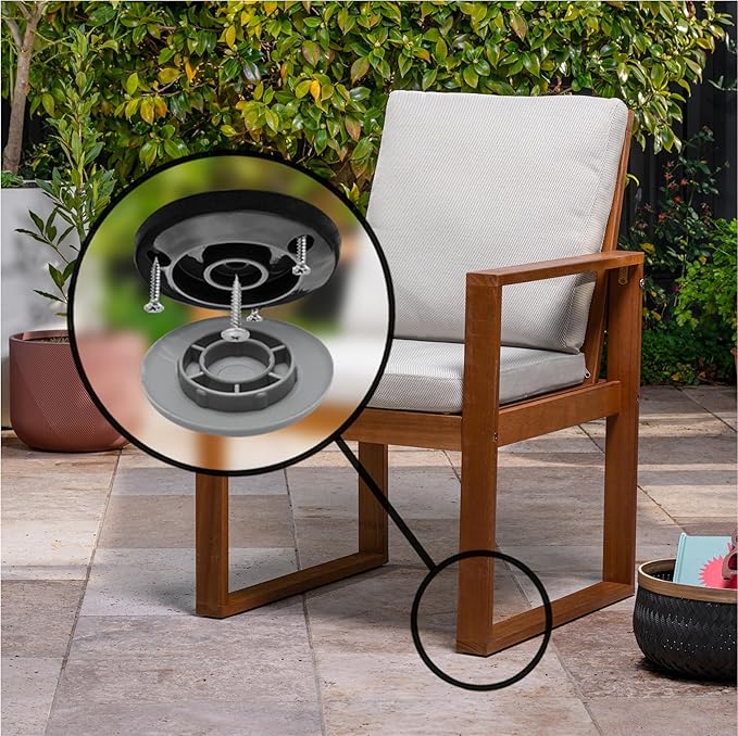 Gorilla Outdoor 2 Inch Furniture Sliders/Screw on Nylon Glide Floor Protectors - Image 4