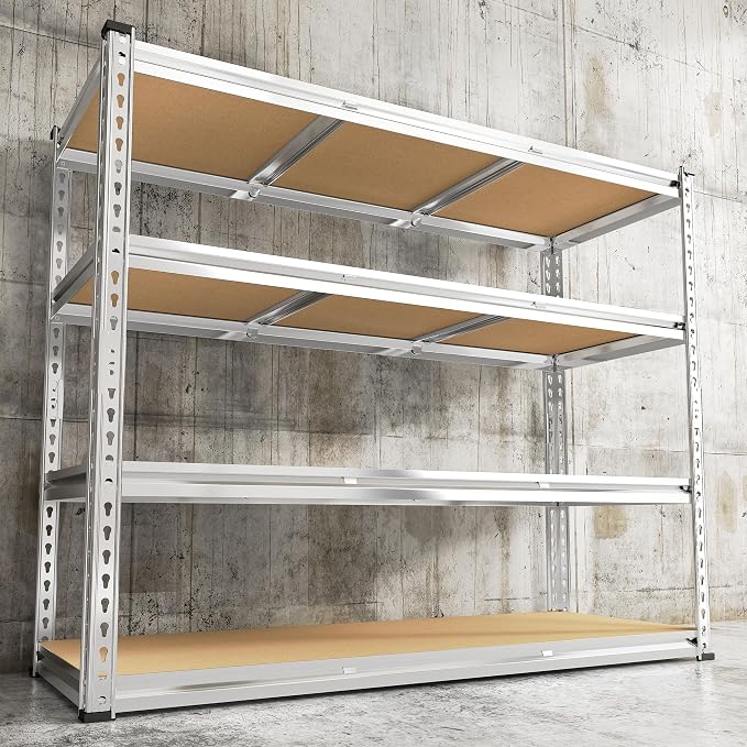 REIBII Garage Shelving, 4 Tier Storage Shelves Load 2000LBS, Adjustable Garage by REIBII