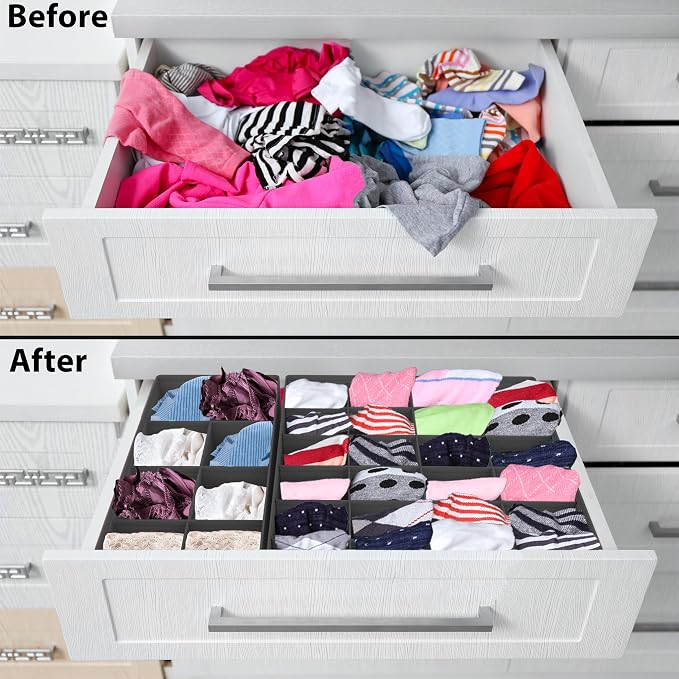 Simple Houseware 4-Pack Drawer Organizer Set - Image 3