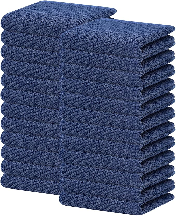 Homaxy 100% Cotton Waffle Weave Kitchen Dish Towels, Ultra Soft Absorbent Quick by Homaxy
