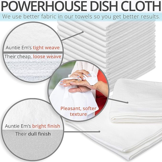 Aunti Em's Kitchen Flour Sack Dish Towels - Image 2
