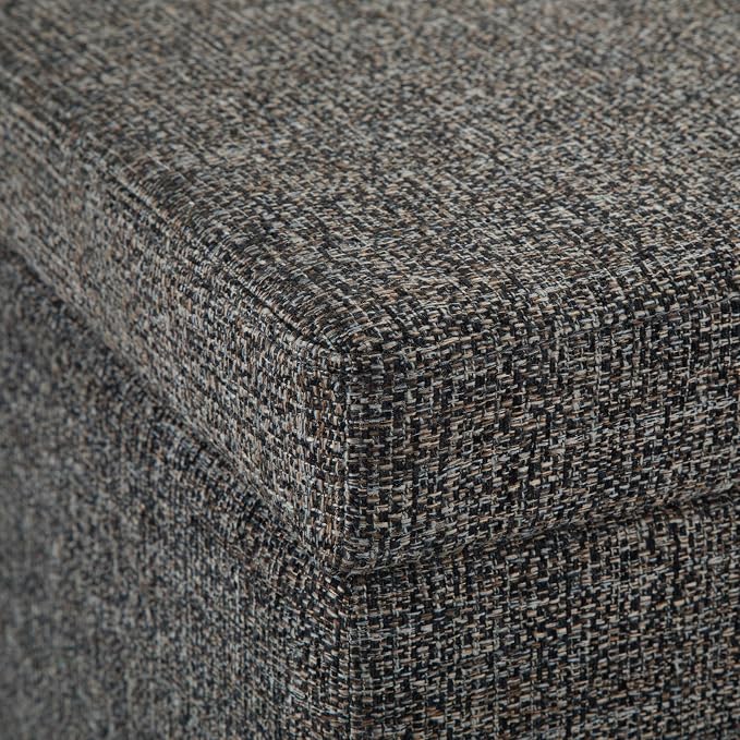 SIMPLIHOME Avalon 48 inch Wide Contemporary Rectangle Storage Ottoman Bench in - Image 7