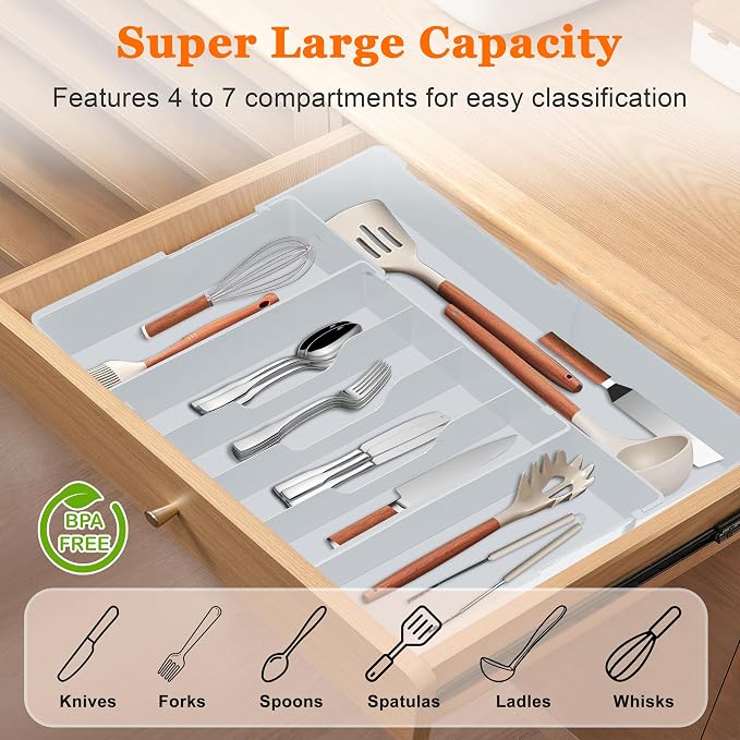 Expandable Large Silverware Organizer - Image 4