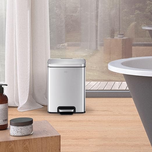 EKO Madison 6L / 1.6 Gal Bathroom Trash Can - Image 5