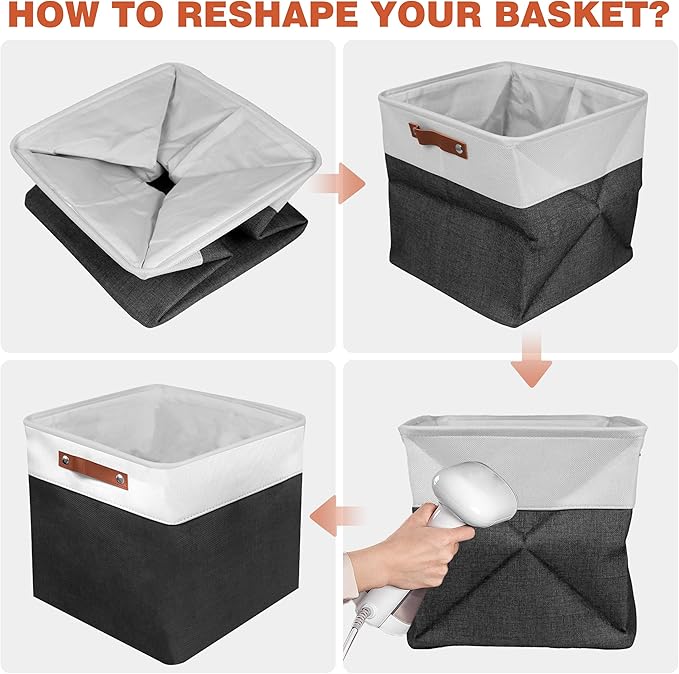 13in Open Fabric Storage Basket - Image 7