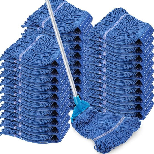 Roshtia 30 Pieces Commercial Mop Head Replacement Floor Cleaning Wet Mop Heads by Roshtia
