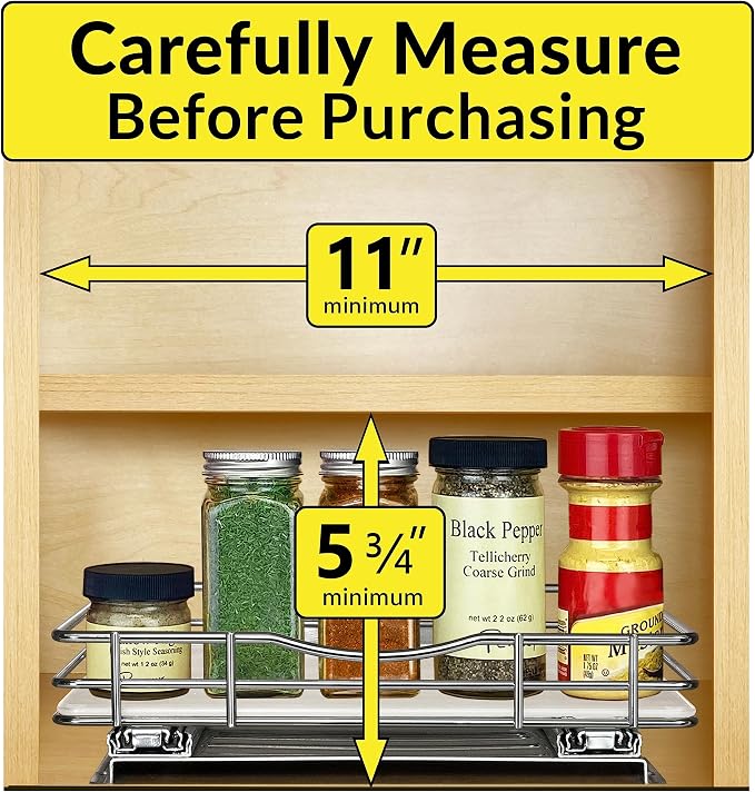LYNK PROFESSIONAL® Pull Out Spice Rack Organizer - Image 4