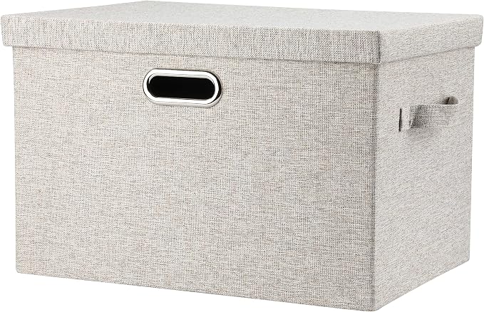 Large 17 36 Quart Collapsible Stackable Storage Bins by GraciadecoStorage