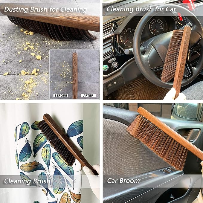 Hand Broom Cleaning Brushes-Soft Bristles Dusting Brush - Image 4