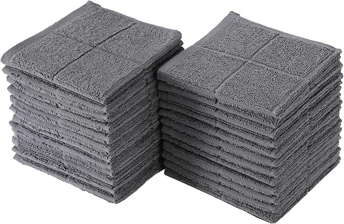Glynniss Kitchen Dish Cloths Highly Absorbent Dish Rags 100% Cotton Wash Cloths by Glynniss