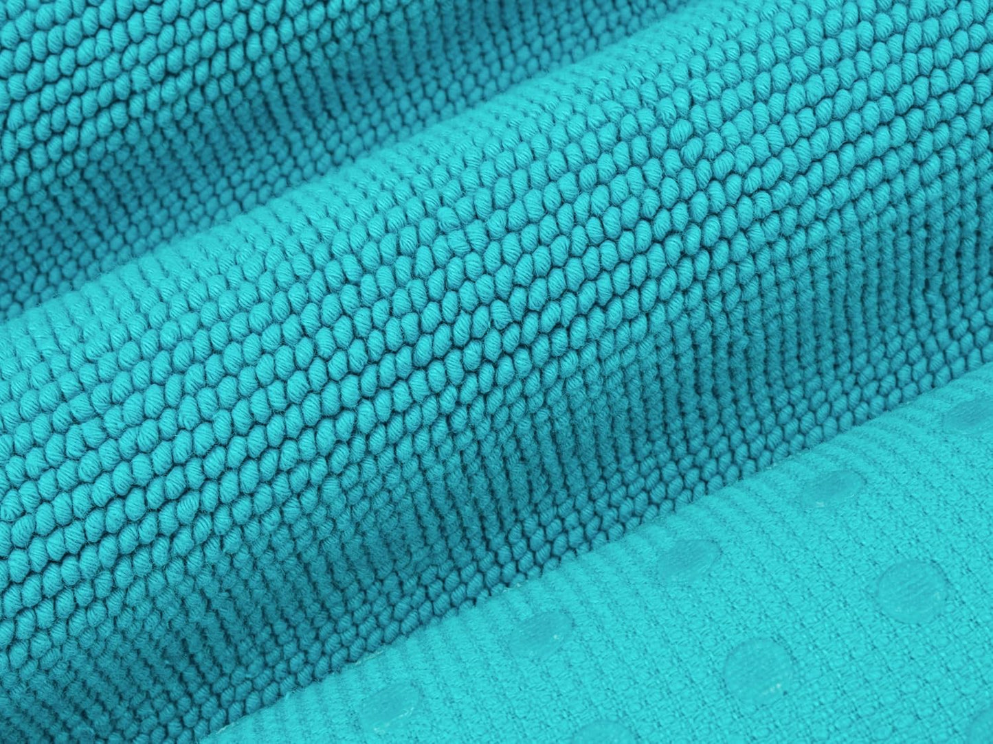 Cotton Paradise 100% Cotton Turkish Bathmat Rug, Soft Absorbent Quick Dry Non Slip, 20x34 Bathmat Rug, Turquoise