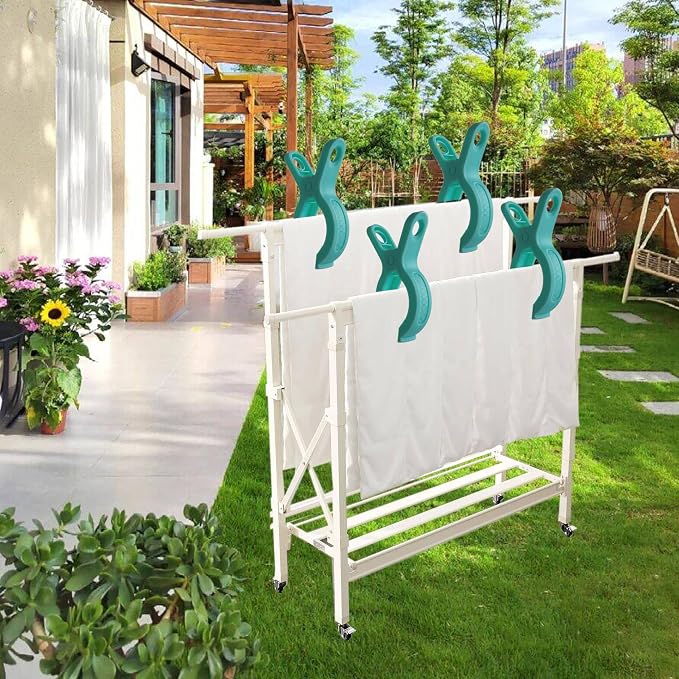 Plastic Clothes Pins Spring Clips Heavy Duty Laundry Clothespins Beach Towel - Image 4