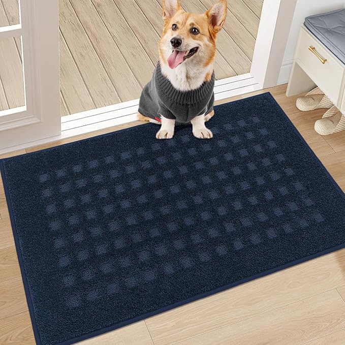 BEQHAUSE Waffle Door Mats Indoor 20"x32", Dog Mat by BEQHAUSE