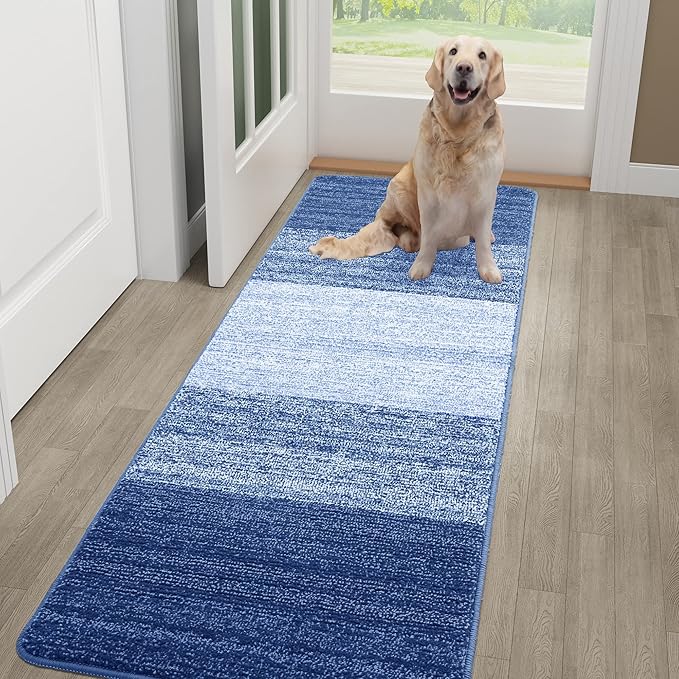 Kitinjoy Indoor Outdoor Door Mat, 48x30 Non-Slip Absorbent Dirt Trapper by Kitinjoy