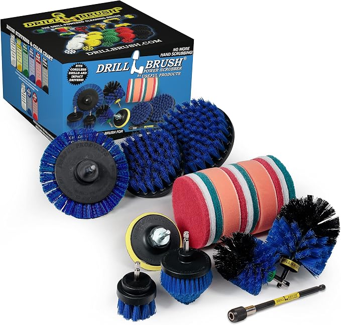 Drillbrush Stainless Steel Cleaning Brush Set, 21-Piece by Drillbrush