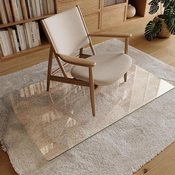Koonmi Tempered Glass Chair Mat 30"x48" - Image 4