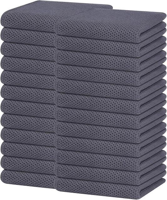 Homaxy 100% Cotton Waffle Weave Kitchen Dish Towels, Ultra Soft Absorbent Quick by Homaxy